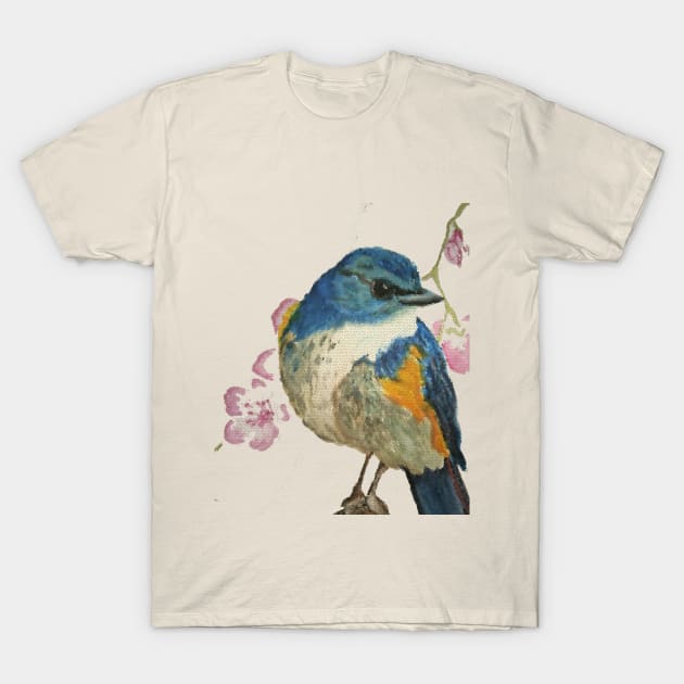 Spring Bird T-Shirt by AkiYami